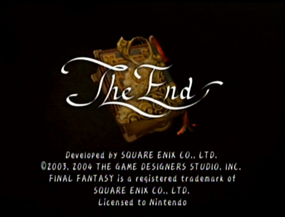 Final Fantasy Crystal Chronicles The End End Credits Final Screen