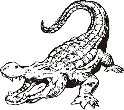 angry alligator clipart 