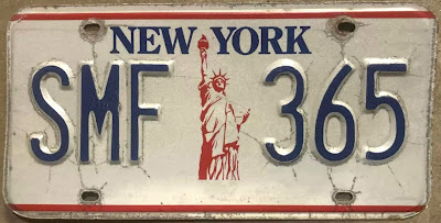 Sick Muthafucka... S.M.F. license plate from New Your 1985