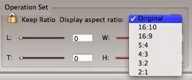 Choose aspect ratio