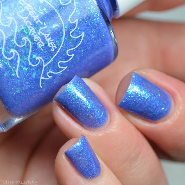 blue nail polish