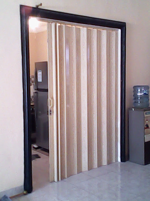  Pintu lipat pvc Penyekat ruangan Folding Door PVC 