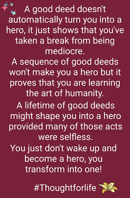 How to be a hero Quote