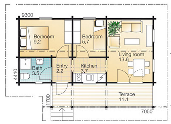  2  Bedroom  House  Plans  Timber  Frame  Houses 