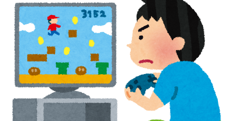 ゲームに熱中している男の子のイラスト かわいいフリー素材集 いらすとや