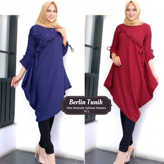 Jual Baju Atasan Muslim Wanita Berlin Tunik