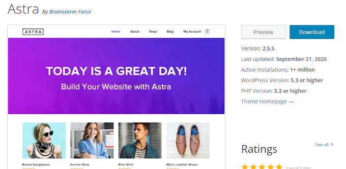 Best Free WordPress Themes 2020 Astra