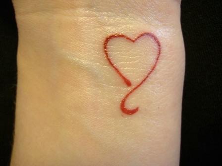 heart wrist tattoo designs