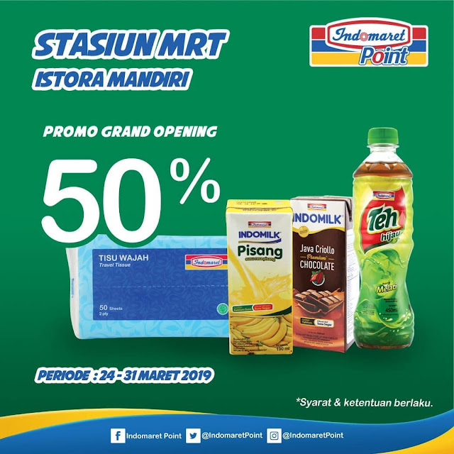 #Indomaret - #Promo Harga Spesial & Diskon Hingga 50% di Indomaret Point Istora Mandiri