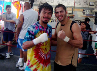 pacquiao and linares after sparring