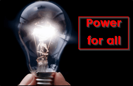 बिजली योजना “सौभाग्य” Power For All