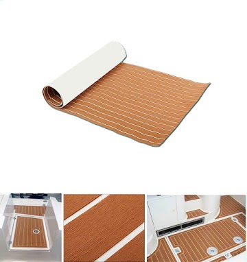 EVA foam Pad Decking Foam Faux Flooring Light Brown Yacht Hown - store