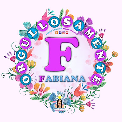 Nombre Fabiana - Carteles para mujeres - Día de la mujer