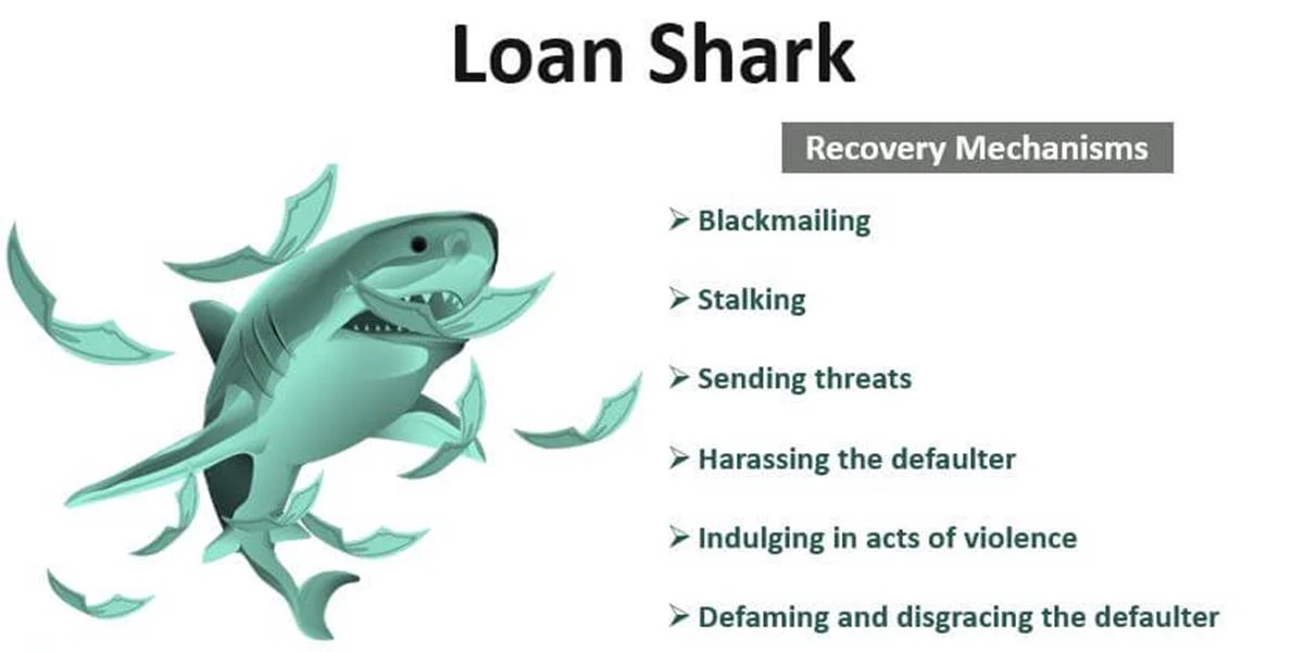 Loan sharks issue high interest on the loans they offer to you with minimal time to pay back