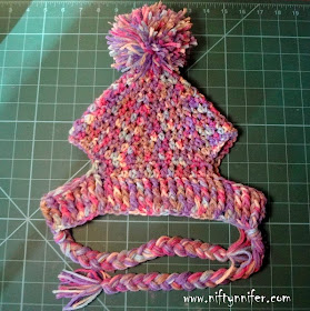 Free Crochet Pattern ~A Silly Hat For My Silly Dog  http://www.niftynnifer.com/2015/01/free-crochet-pattern-silly-hat-for-my.html #Crochet #Hat #Dog