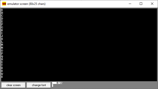 All Alphabets printing in assembly language using CMP Instruction OUTPUT-1