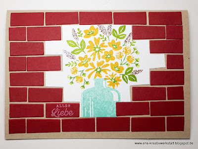 "Flaschenpost"-Blumen durch die Mauer Stampin' Up! www.eris-kreativwerkstatt.blogspot.de