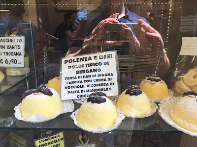 Polenta e osei: the signature dessert of Bergamo.