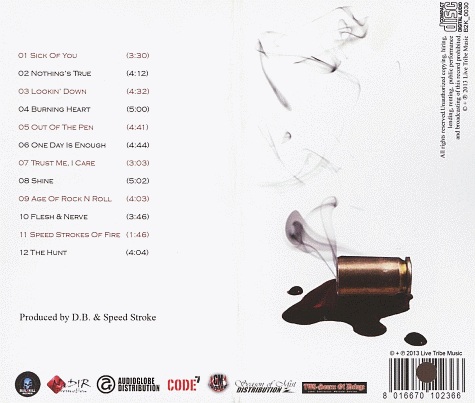 SPEED STROKE - Speed Stroke (2013) back cover