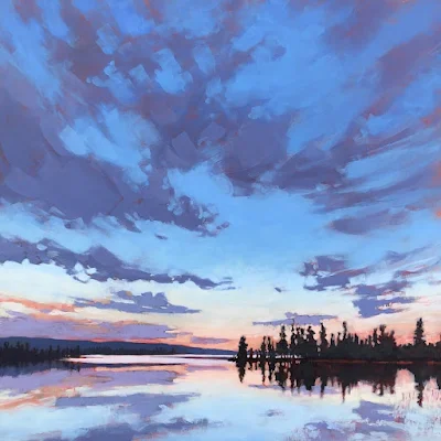 NORTHERN LAKE painting Jim Musil