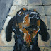 Oh, my God... is here - dog painting