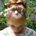 Flower headband with Big Hair bun