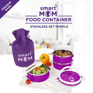 Smart Mom Food Container Stainless Set Purple