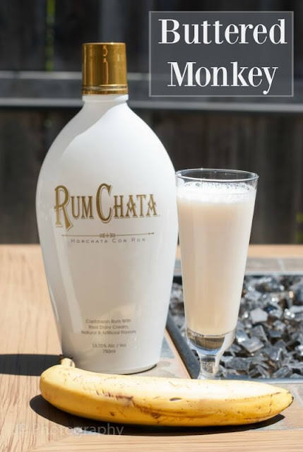 Rum Chata, vanilla vodka, banana liqueur, butterscotch schnapps, buttered monkey, buttered monkey photo, buttered monkey picture, buttered monkey image, buttered monkey recipe