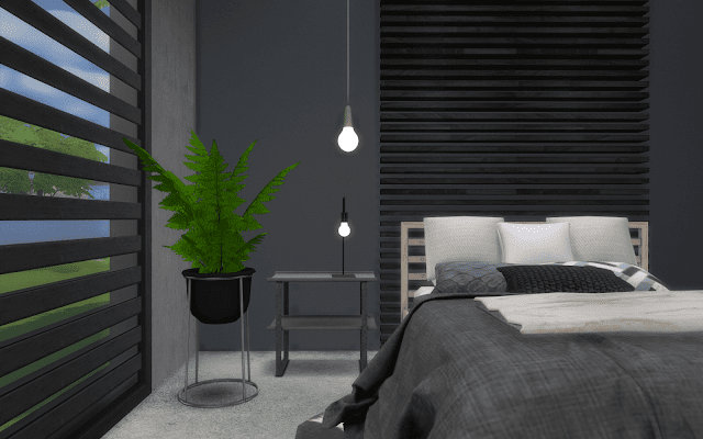 chambre moderne Sims 4