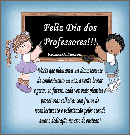 Mensagens de Dia do Professor para Facebook Recado Pop