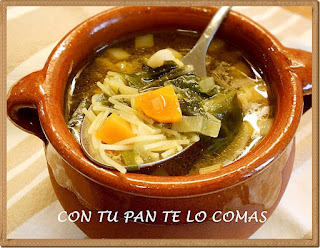 Sopa casera de verduras