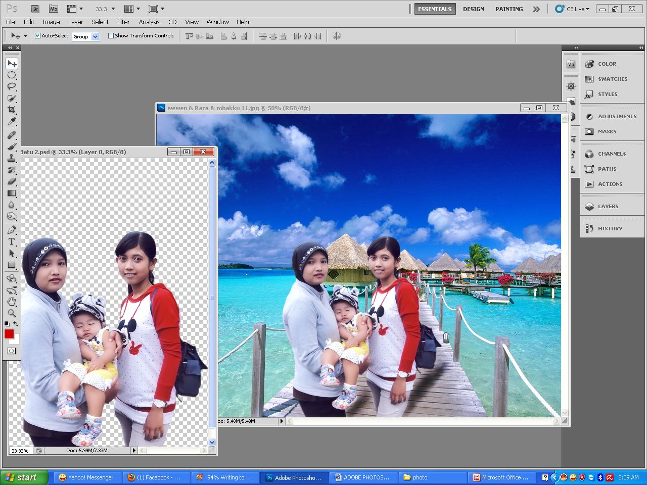 Adobe Photoshop Cs 5 Ganti Bacground Pemandangan 