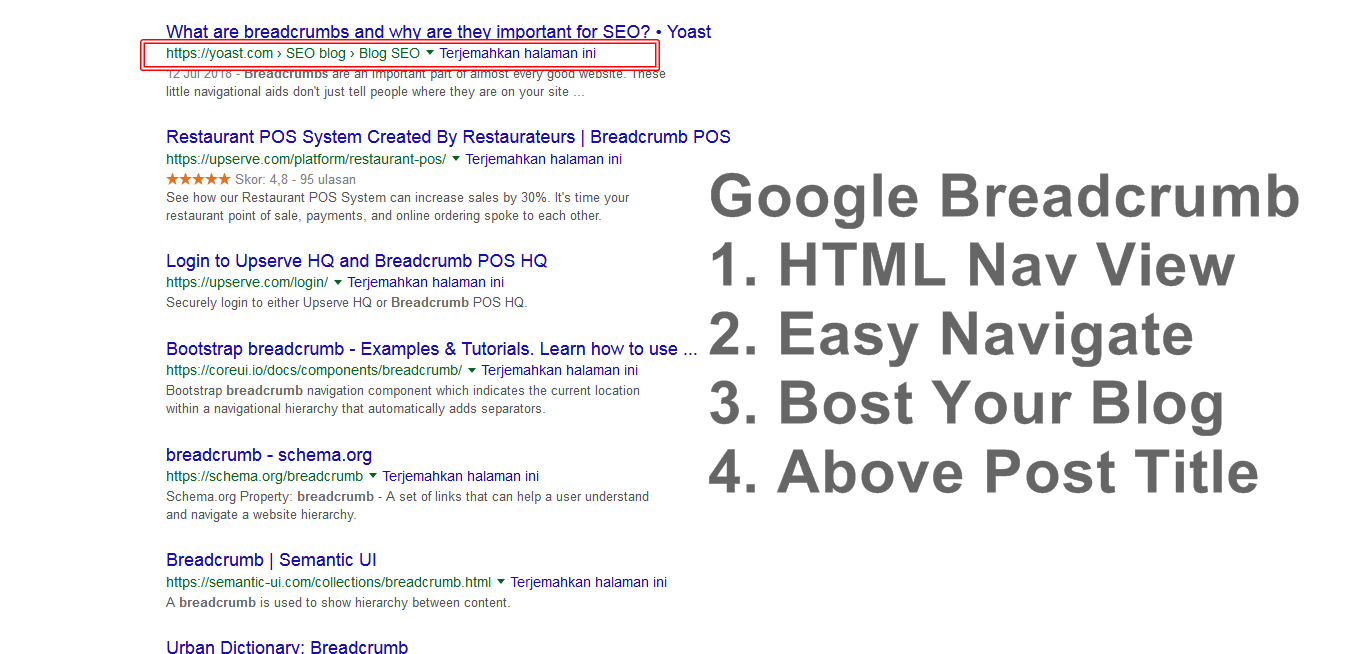 Rich Snippet Google Breadcrumb