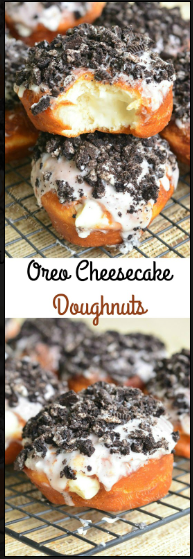 Oreo Cheesecake Doughnuts