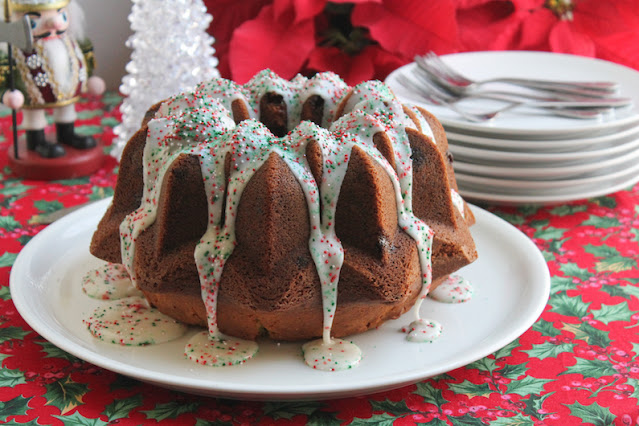 Food Lust People Love: Sour cream, instant pudding and white chocolate chips make this sour cream vanilla Bundt so rich and decadent that everyone will want more than one slice. Top it all off with vanilla glaze and festive sprinkles!