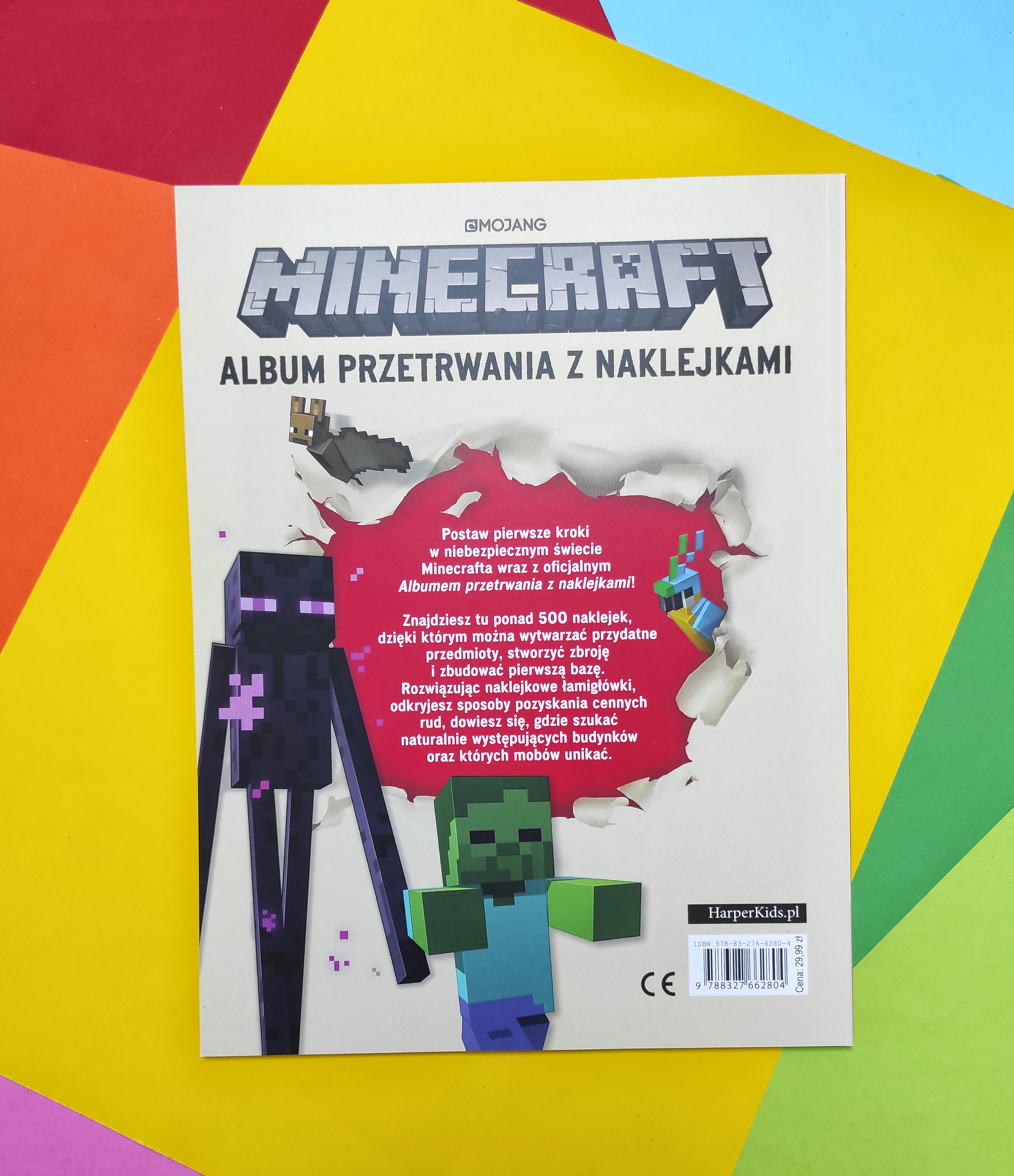 Minecraft. Album przetrwania z naklejkami - Harper Kids