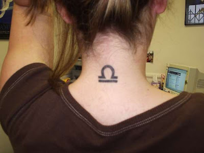 elegant libra tattoo