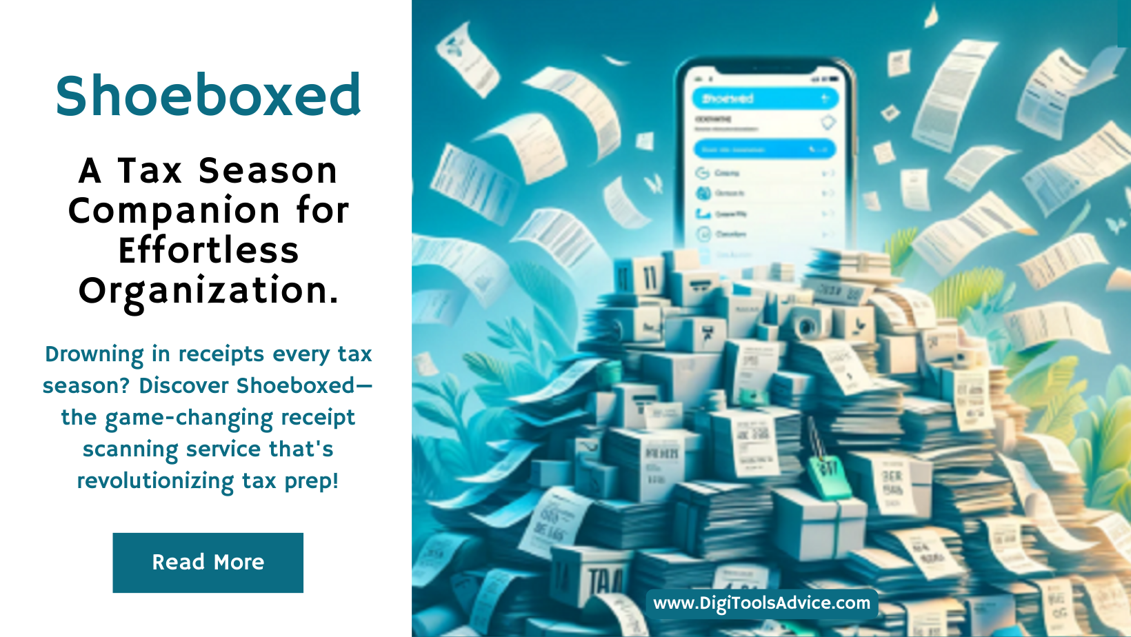 Shoeboxed: A Tax Season Companion for Effortless Organization.