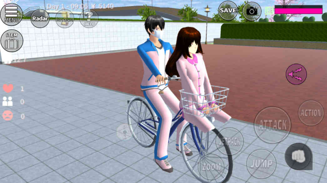 10 Cara Naik Sepeda Berdua Di Sakura School Simulator