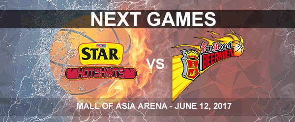 List of PBA Game(s) Monday June 12, 2017 @ MOA Arena