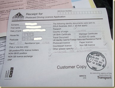 Edited receipt license