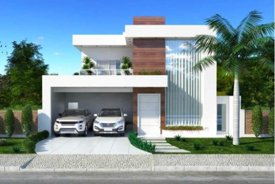 26 ide inspiratif Model rumah  minimalis  2 lantai dengan atap  rata  1000 Inspirasi Desain 