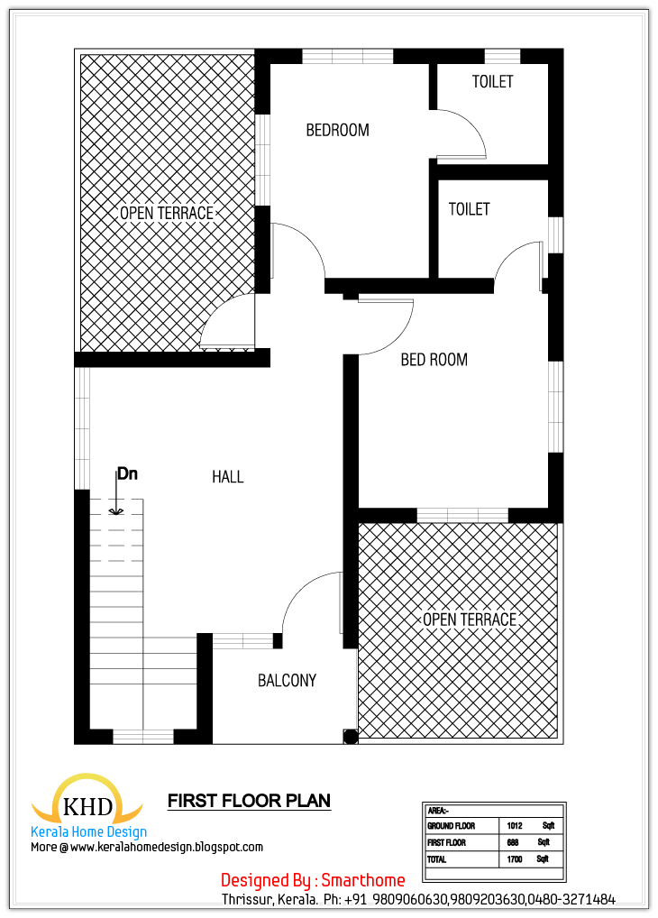 32 X 30 Square Foot House Plan
