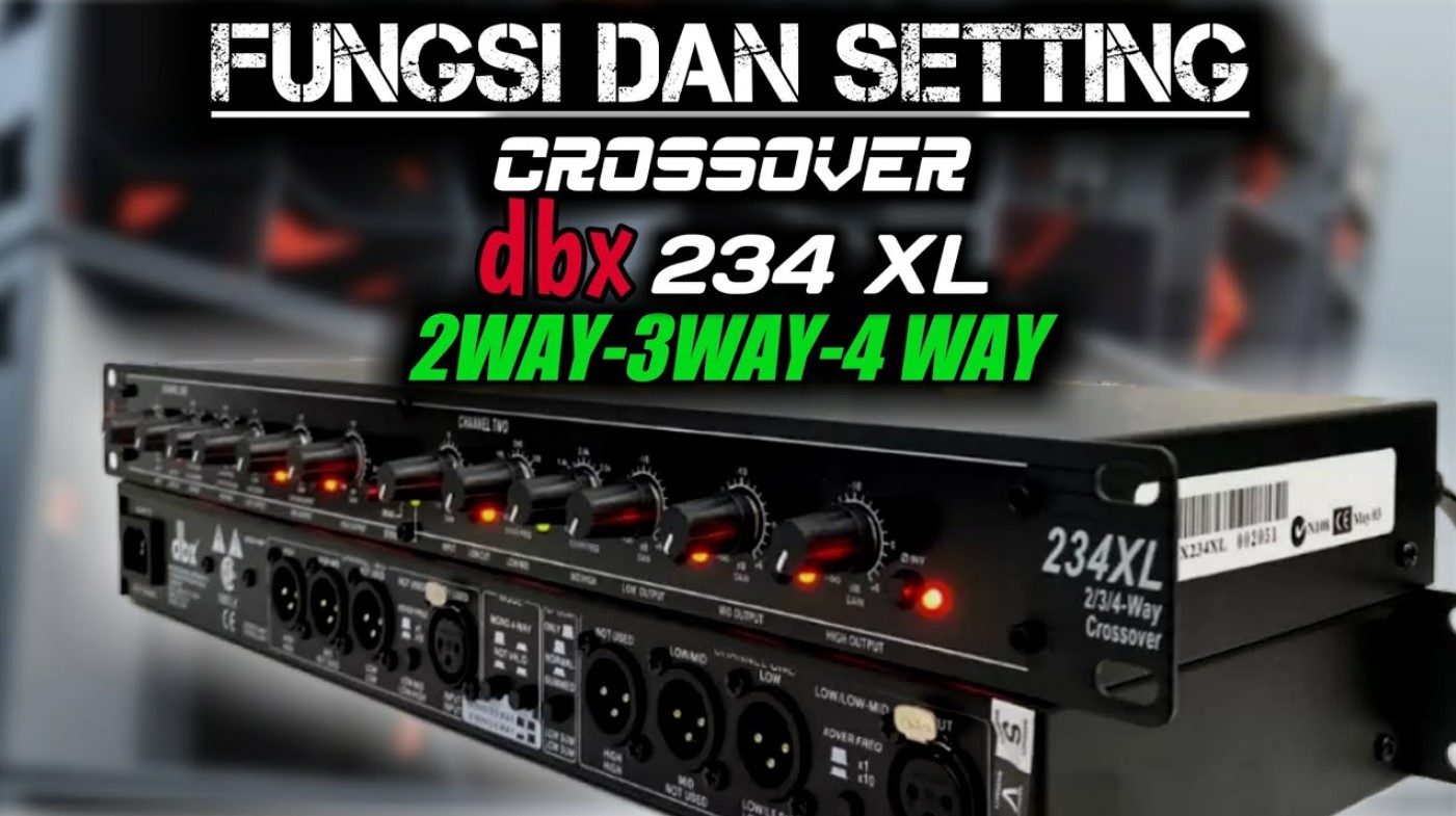 cara setting crossover dbx