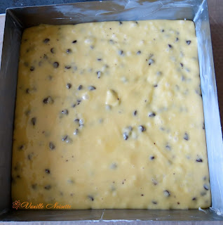 BLONDIES AUX PEPITES DE CHOCOLAT cuisson