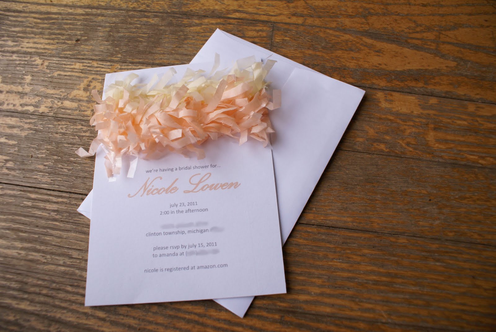 bridal shower invitation