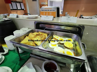 Beberapa pilihan breakfast boleh diperolehi di Hotel Sentral Kuantan