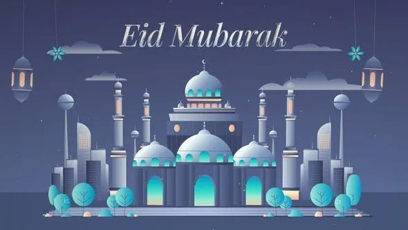 Videohive Eid Mubarak Pop-Up Card Intro 51615704