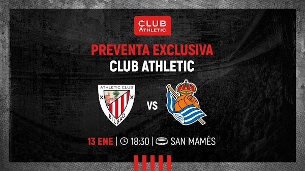 Athletic, este lunes en venta exclusiva las entradas para el derbi