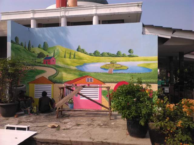 Lukisan Dinding Sekolah PAUD, TK, SD, SMP, SMA PALING KEREN